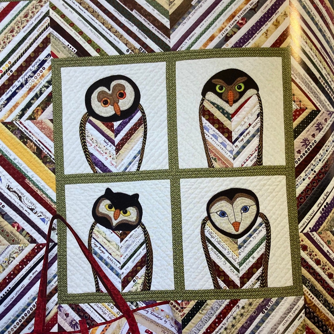 Owl Quilt Book, Outstanding Owls Appliqués - Etsy