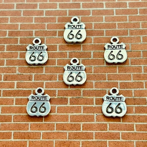 Route 66 Charms (6 Charms) HWY 66 Charms
