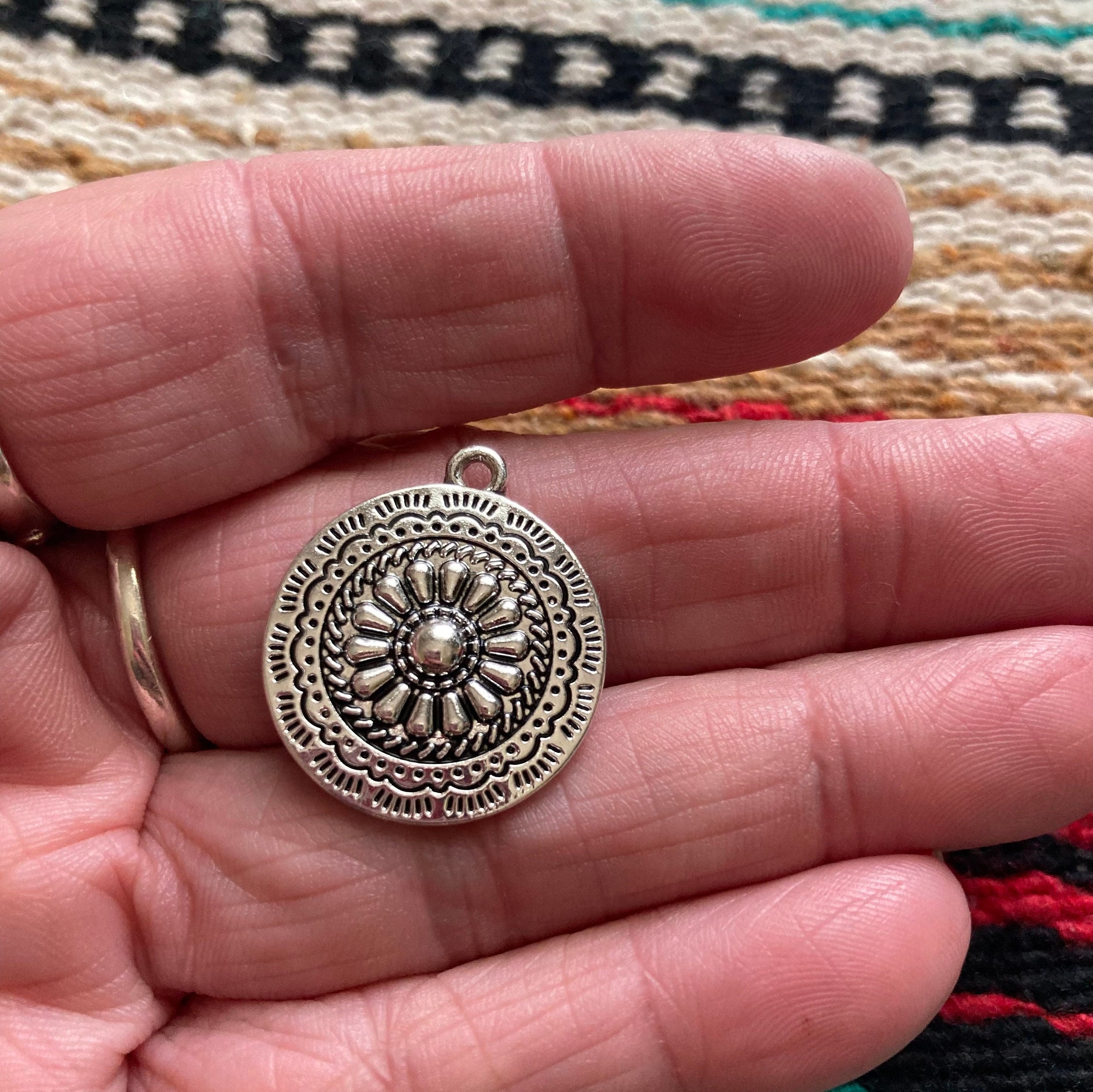 Western Concho Charms, 6 or 12 Charms