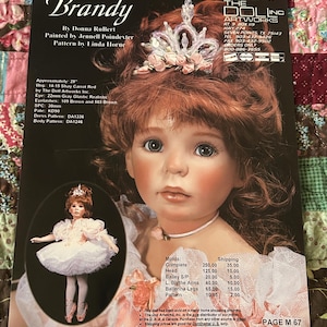 14” Unpainted Porcelain Doll, Ballerina Porcelain Doll Kit, Porcelain Bisque Doll Kit image 1