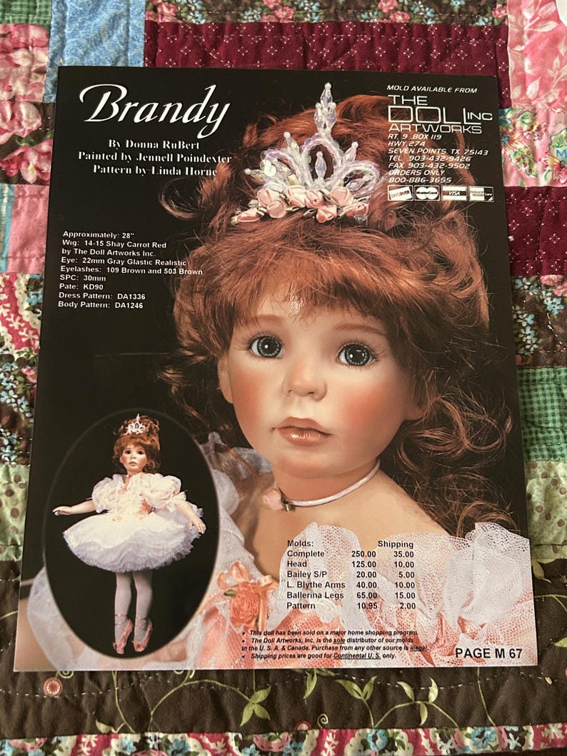 14” Unpainted Porcelain Doll, Ballerina Porcelain Doll Kit, Porcelain Bisque Doll Kit image 1