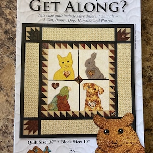 Cat Appliqué Pattern, Cat Quilt Pattern