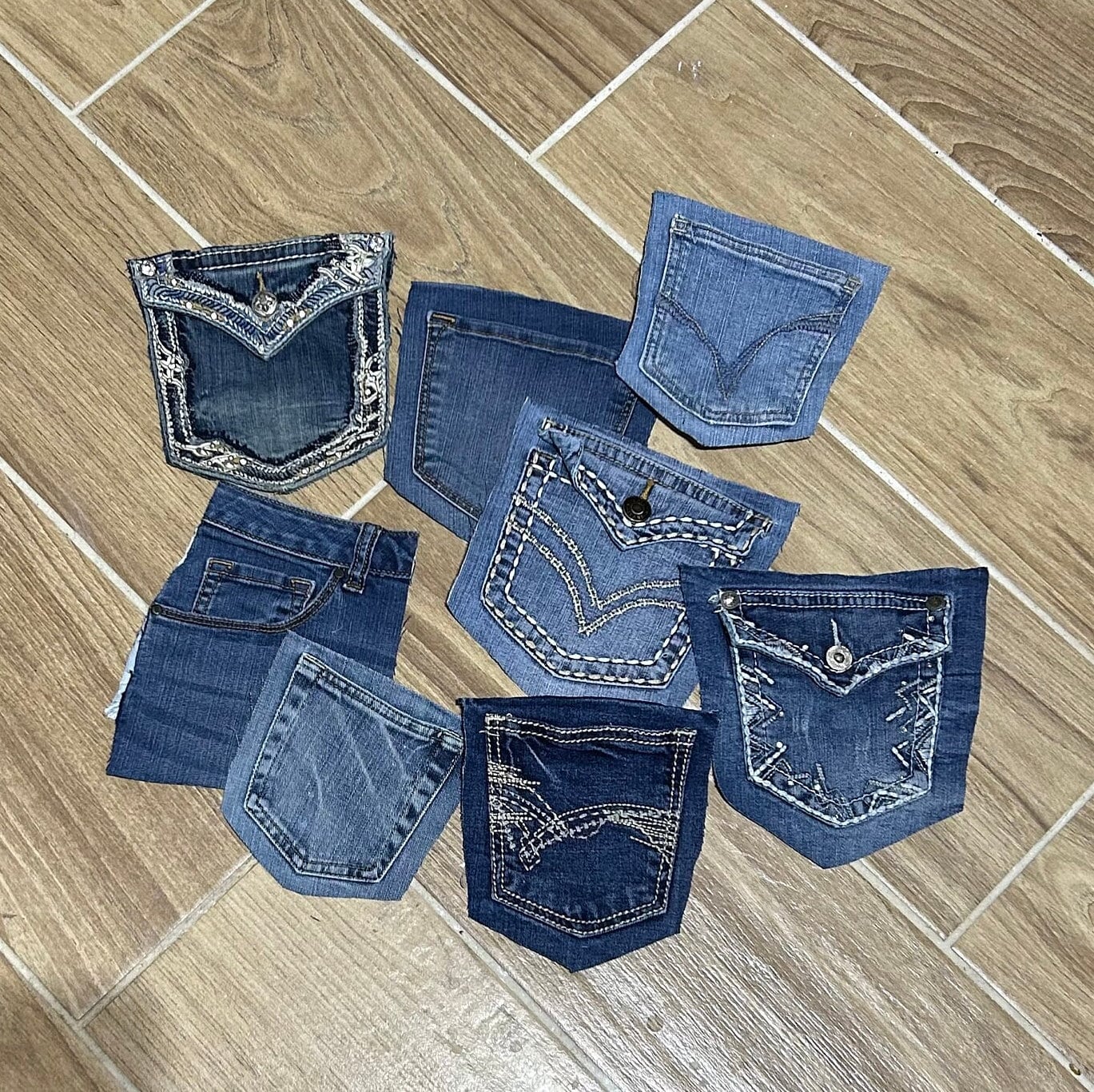 【AAKE】PATTERN BACK POCKET DENIM Edwin No.505z Selvedge Fading Blue Buckle Back Japan Denim