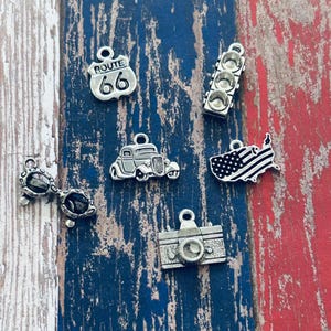 Travel Route 66 Charm Assortment (6 Charms) Route 66 Charms