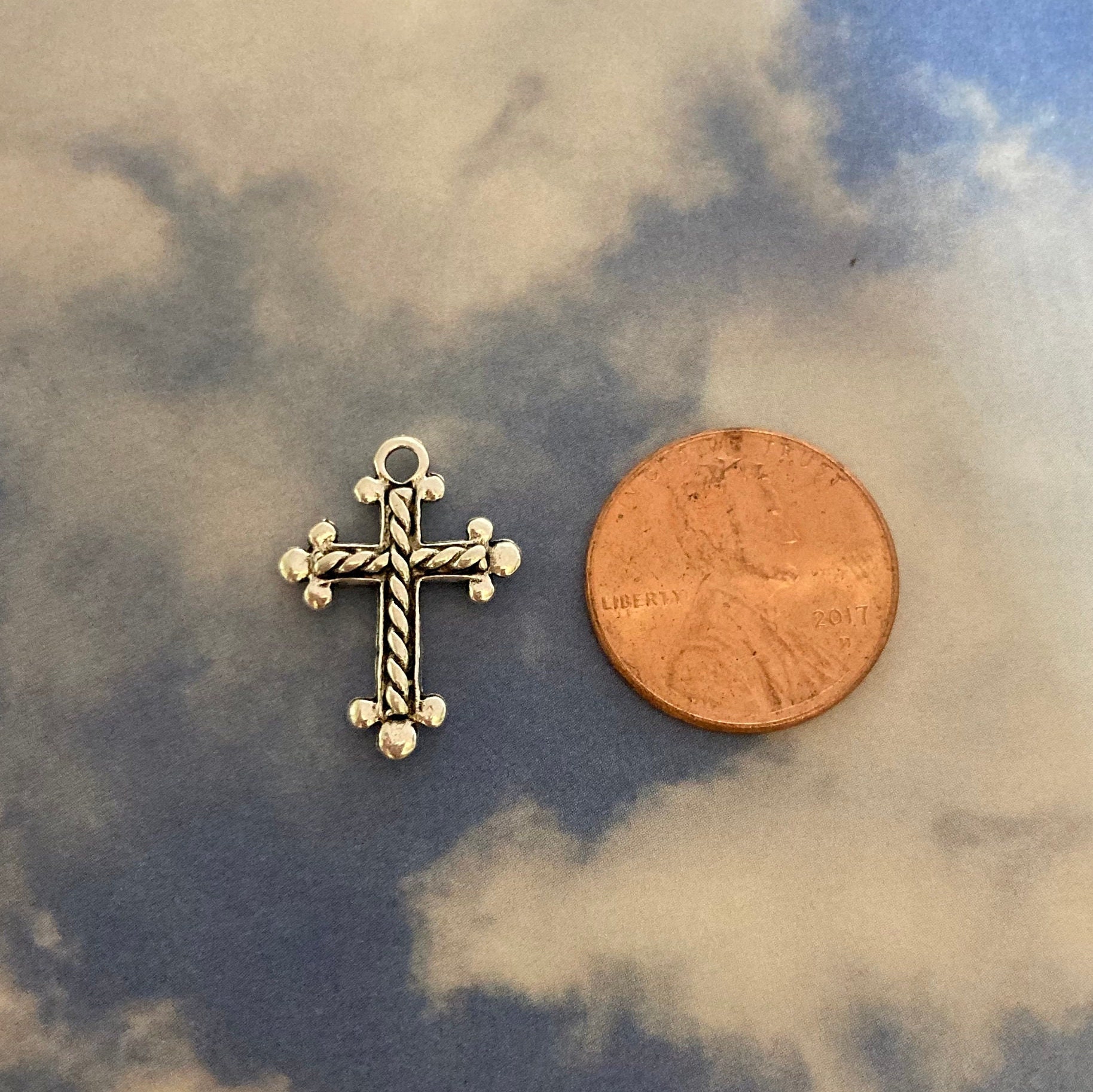 FAITH Cross Charm Assortment 8 Charms Etsy