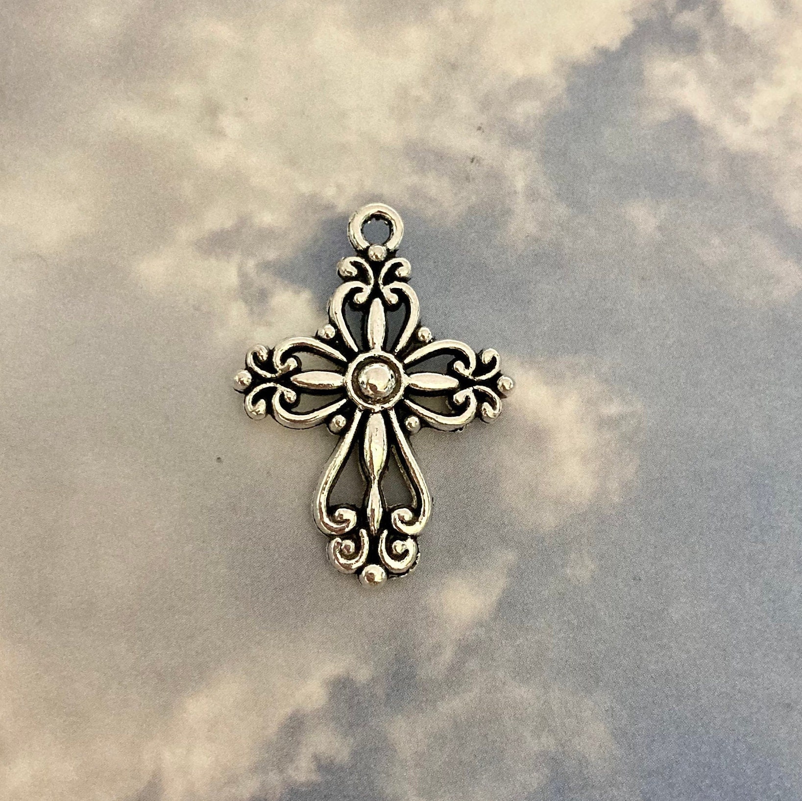 FAITH Cross Charm Assortment 8 Charms Etsy