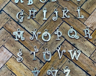 Alphabet Charms (6 Charms)  Letter Charms, Initial Charms