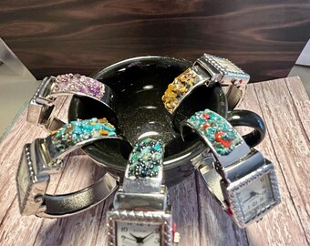 Turquoise Watch, Amethyst Watch, Tiger’s Eye Watch, Gemstone Watch