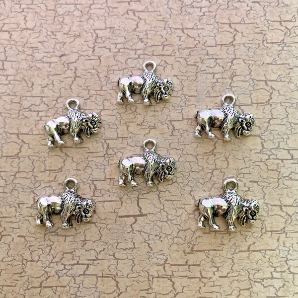 Buffalo Charms (6 or 12 Charms) Bison Charm