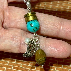 Turquoise Bullet Necklace