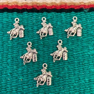 Barrel Racer Charms, 6 or 12 Charms