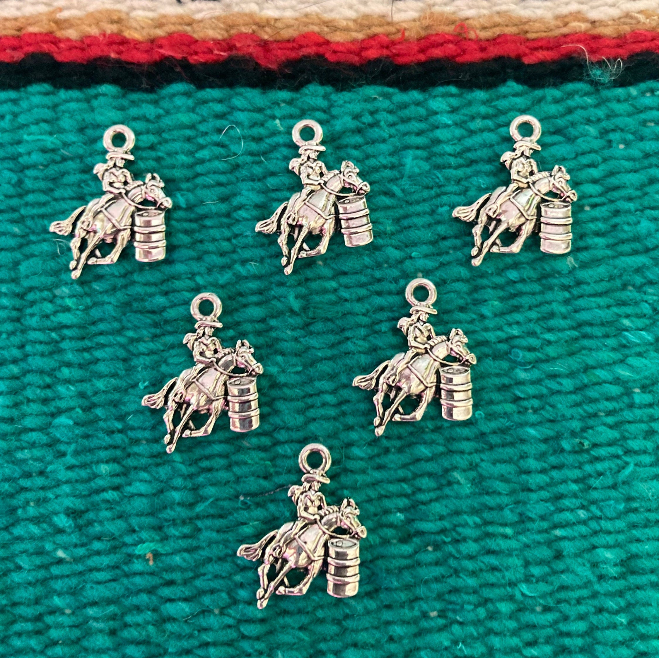 Barrel Racer Charms, 6 or 12 Charms
