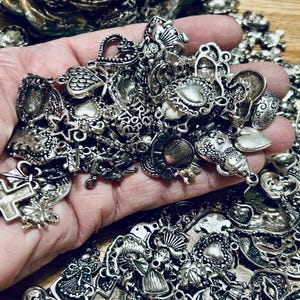 100 Tarnished Charms, Random Tarnished Charms, Bulk Tarnished Charms, Assorted Charms