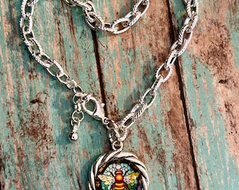 Honey Bee Rings, Bumble Bee Ring, Bumble Bee Bracelet, Bumble Bee Jewelry, Bee Charm Bracelet
