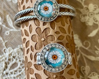 Daisy Ring, Flower Ring, Daisy Stretch Ring, Daisy Bracelet