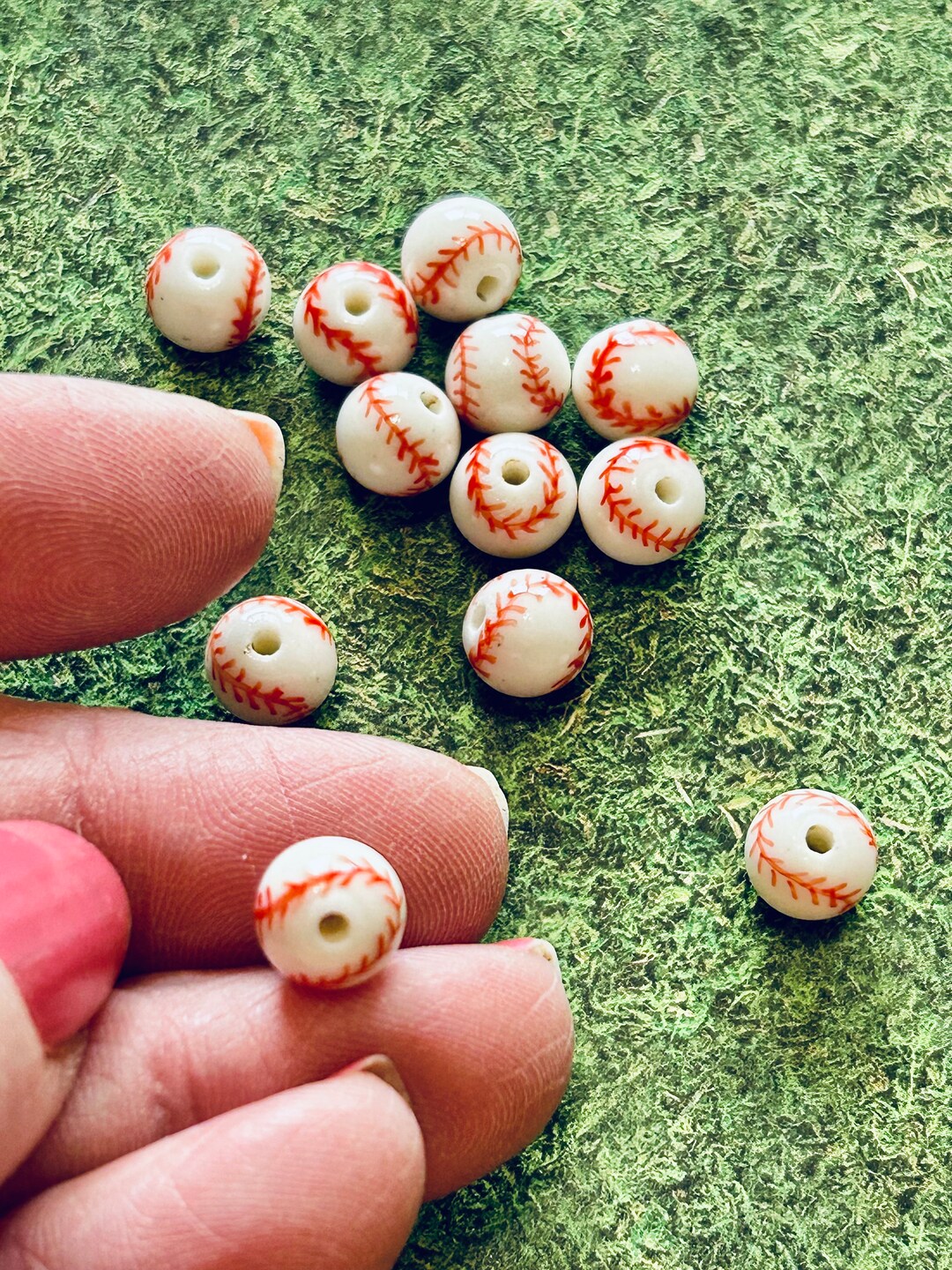 thumbnail image 2 of MLB Assorted Team Baseball Beads - 19-23 Inches Long, Official Team Colors 2 of 3