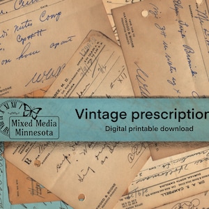 Vintage Prescription Labels - Etsy
