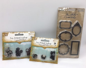 Mixed media product set, craft supplies for junk journal creations