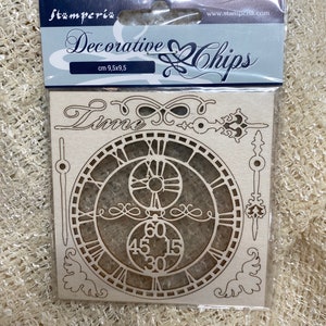 Stamperia chipboard elements - Time