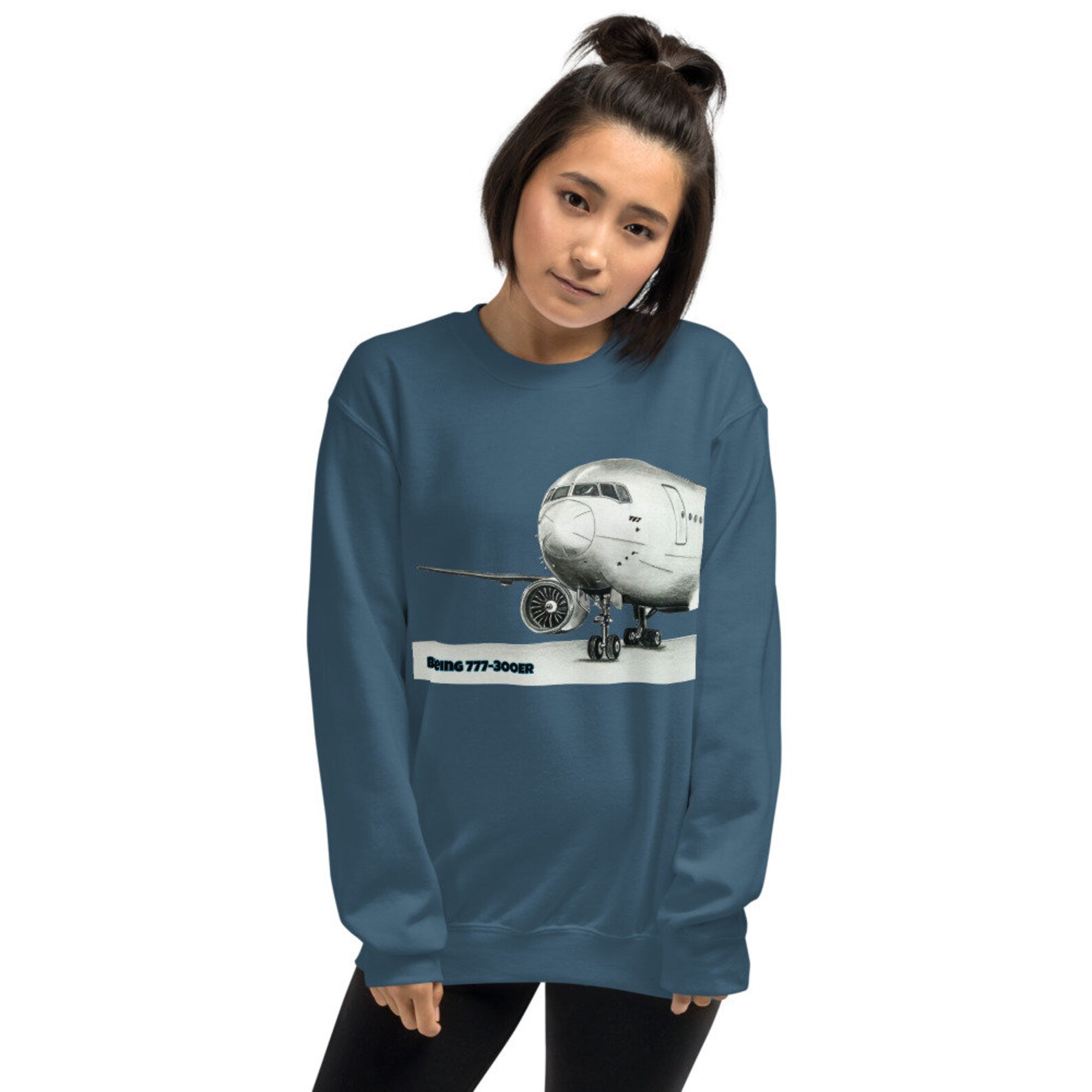 Airplane Sweatshirt Boeing 777300ER Hoodie Aviation Etsy