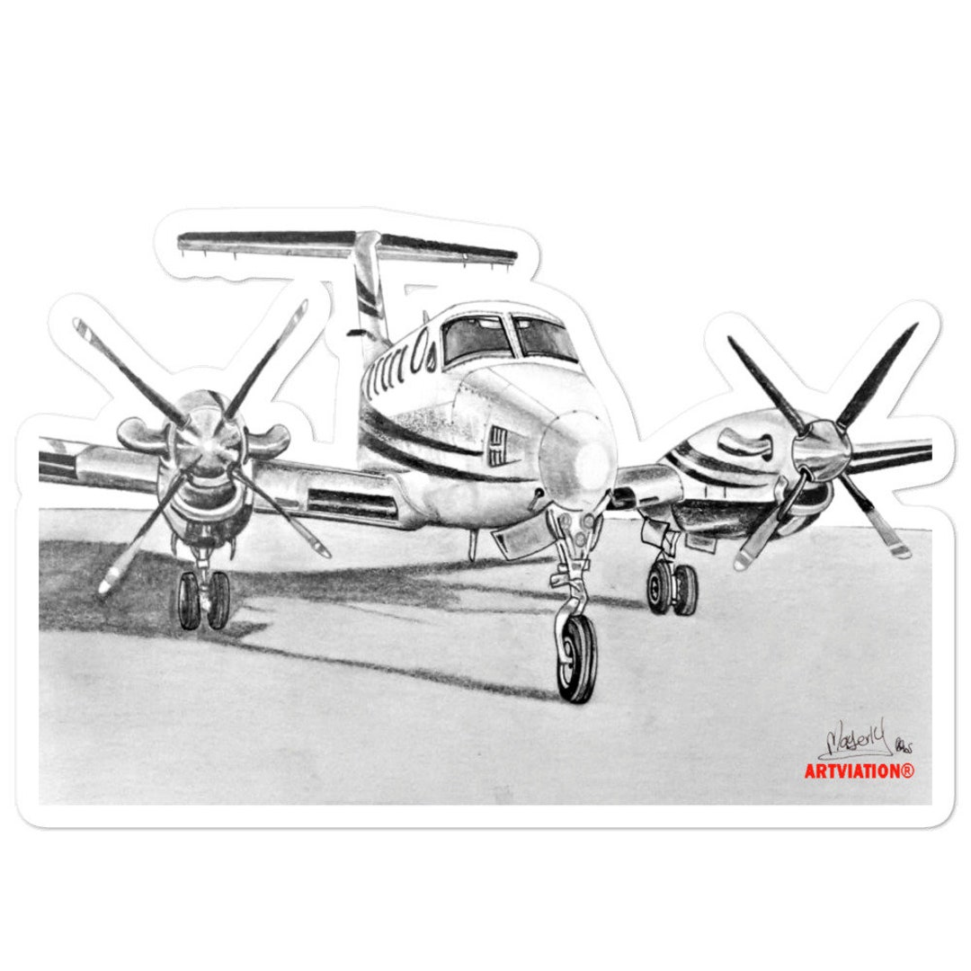 Aviation Stickers, Beechcraft B200, Aviation Gifts, Gifts Pilots ...