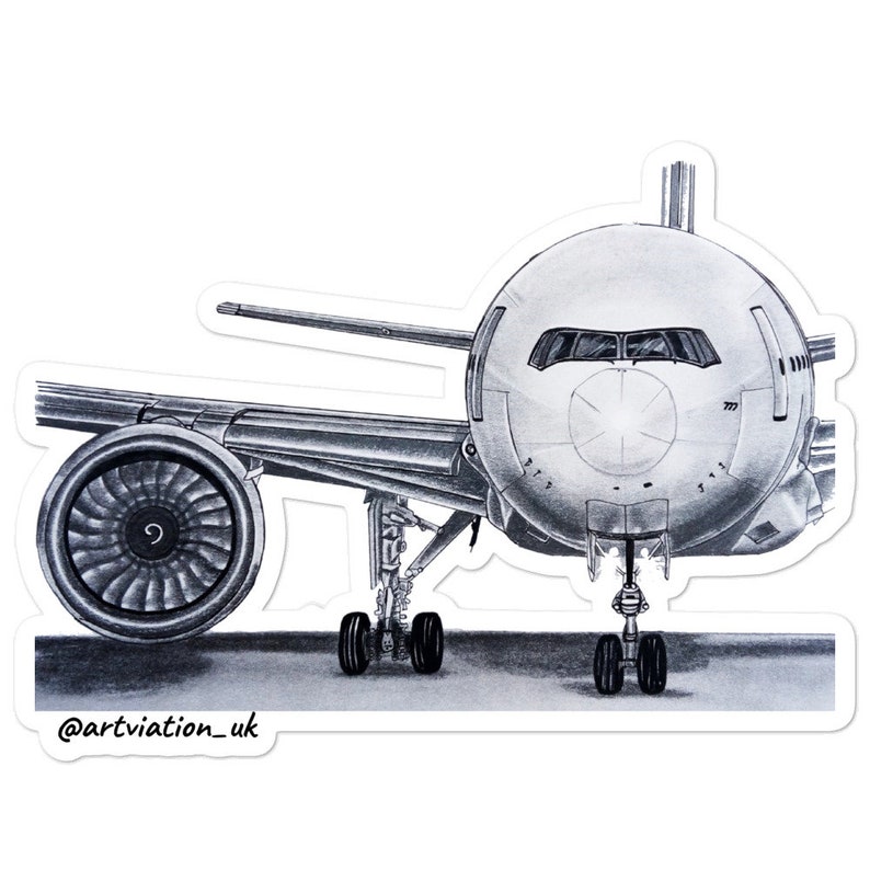 Aviation Stickers, Boeing 777-300, Aviation Gifts, Gifts Pilots ...