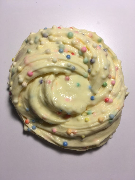 Cake Batter Slime Etsy