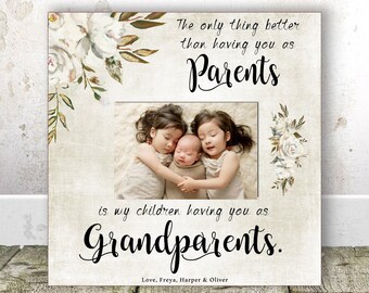 grandparents picture frame etsy