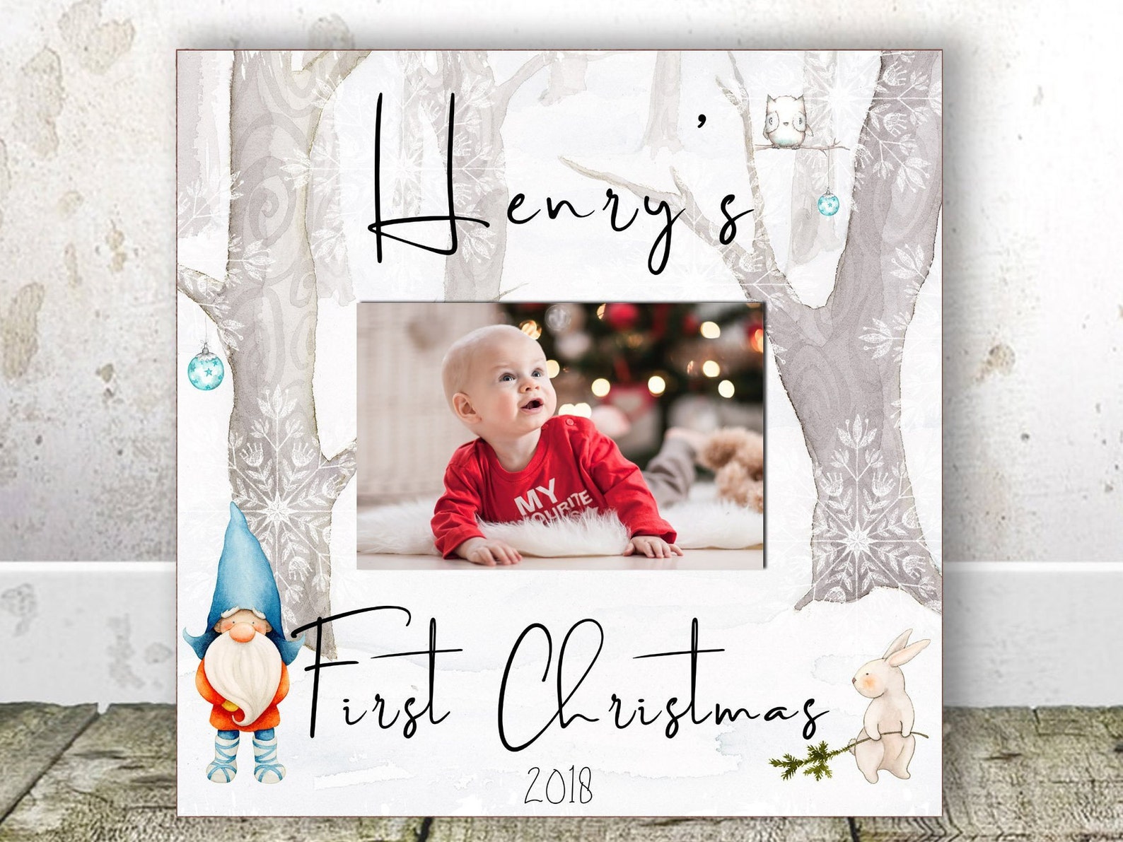 Baby's First Christmas Frame My First Christmas Frame Etsy