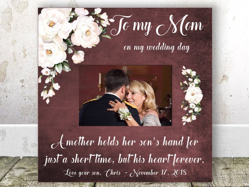 Mother of the Groom GIFT from Son Thank You Wedding Gift for Mom Wedding Frame Mother Groom Parents of the Groom Gift from son Wedding frame