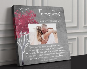 DAD WEDDING Gift From Bride Dad Gift Wedding Gift for Dad from Bride Father of the Bride Gift Daughter Dad Gift Wedding Frame for Dad Daddy