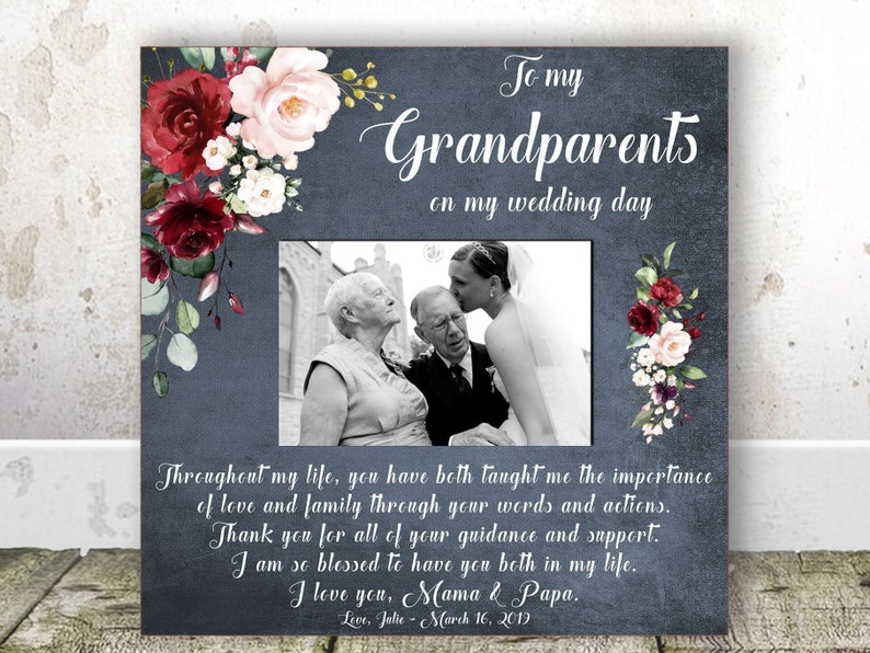 Grandparents of the Bride gift from Bride Grandparents Wedding Etsy