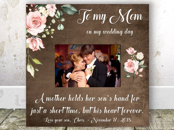 mother son wedding picture frame