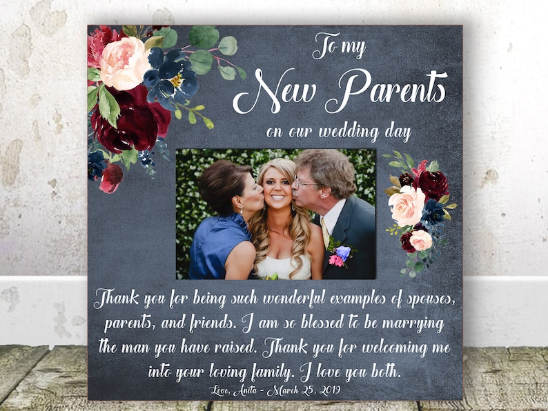 InLaws WEDDING GIFT PARENTS Gift from Bride Gift to Parents Etsy