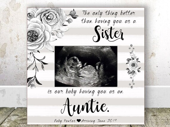 Pregnancy Reveal To Aunt Pregnancy Announcement Frame Etsy