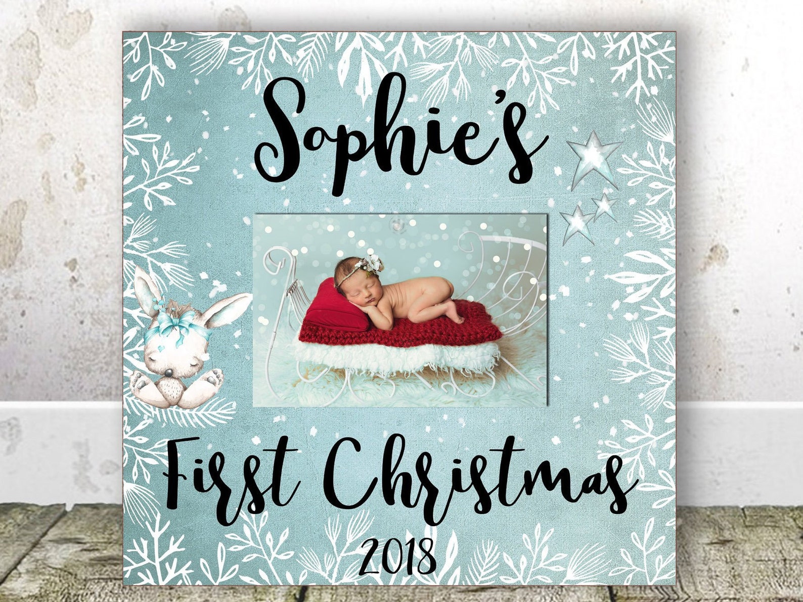 Baby's First Christmas Frame My First Christmas Frame Etsy