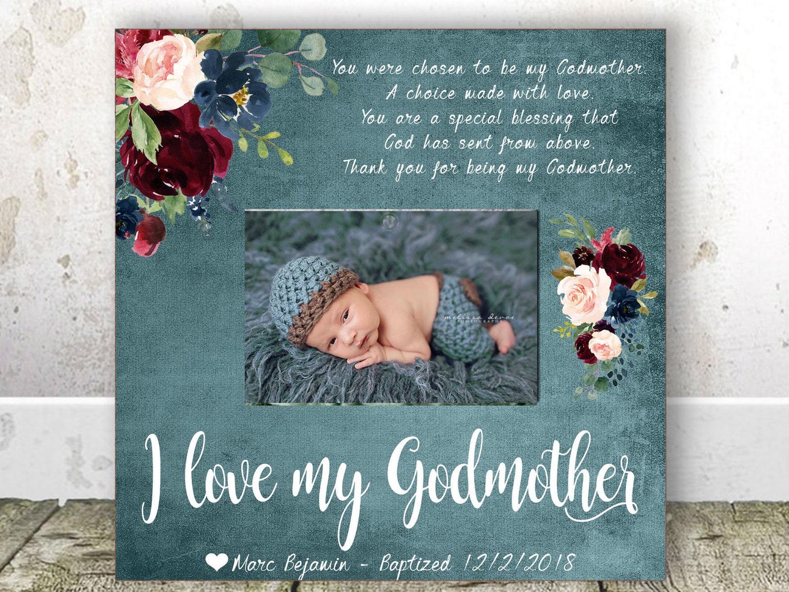 Godmother Frame Godmother Gift From Godson Godparent Gift Etsy