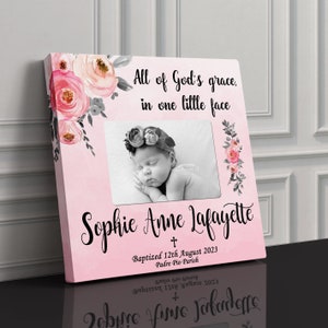 Baptism Gift GIRL from godmother Christening Gift Personalized Picture Frame Baptism Gift for Goddaughter Gift Baptism Gift from godparents