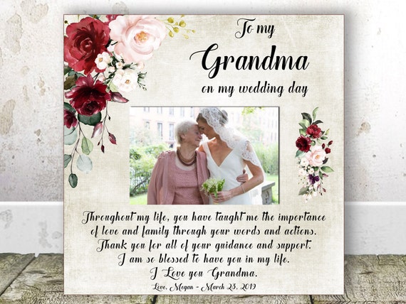 Bride Gift Wedding Gift Grandma 