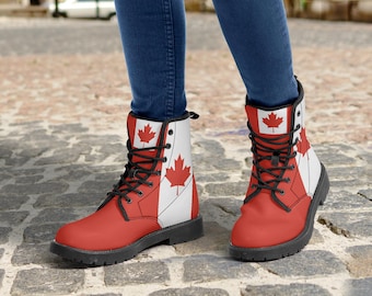 Canada National Flag Boots