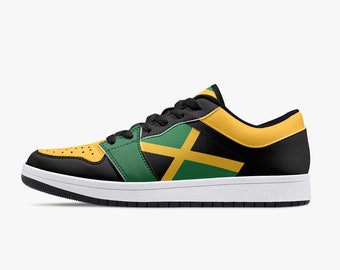 Jamaicaanse vlagschoenen, nationale vlag, Jamaicaanse, Jamaicaanse vlagschoenen, Jamaica Flag Premium Low Tops