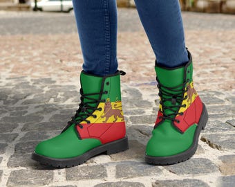 Rastafari National Flag Boots