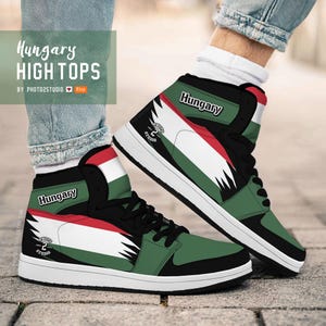 Hungary High Top Shoes: National Pride Sneakers