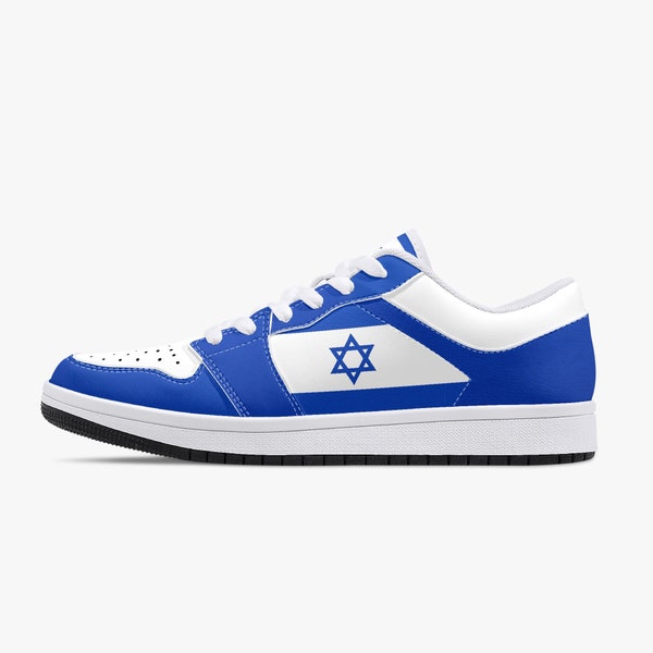 Chaussures drapeau d'Israël, Drapeau national, Drapeau d'Israël, Chaussures drapeau d'Israël, Chaussures basses premium drapeau d'Israël