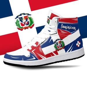 Dominican Republic High Tops National Flag Dominican Republic Santo Domingo Dominican Republic Flag Premium High Tops