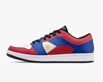 Philippines Flag Shoes, National Flag, Philippines, Philippines Flag Shoes, National Flag of Philippines Premium Low Tops