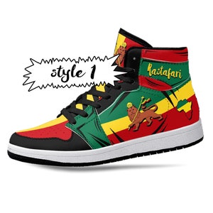 Rastafari Lion of Judah High Tops, National Flag, Rasta, Rastafari ...