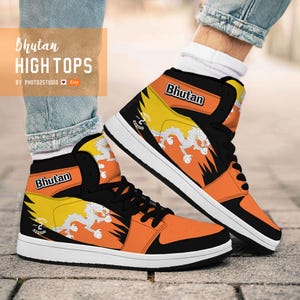 Bhutan High Top Shoes: National Pride Sneakers