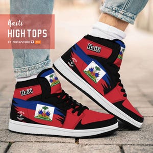 Haiti High Top Shoes: National Pride Sneakers