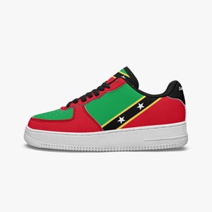 Saint Kitts Shoes, National Flag, Saint Kitts, Saint Kitts and Nevis Flag, Saint Kitts Gift, Saint Kitts Flag Premium Low Tops
